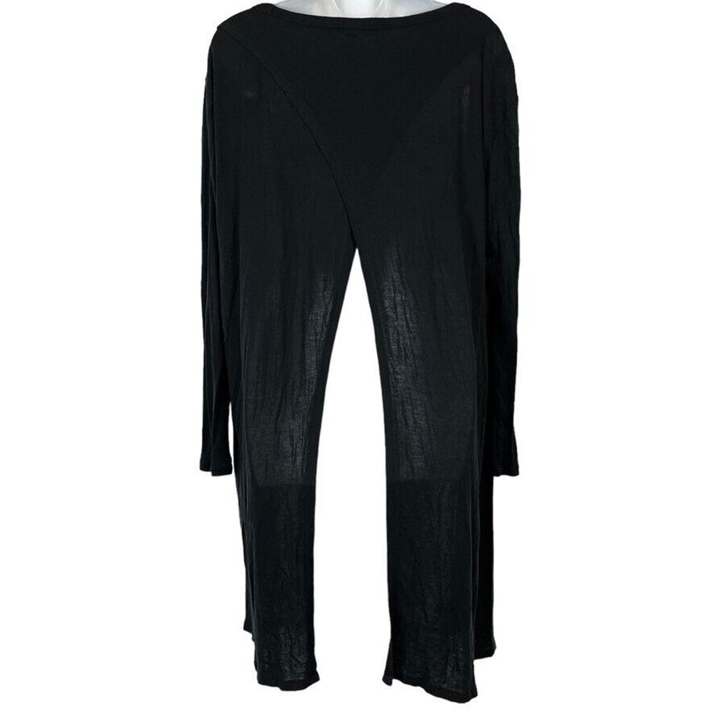 Athleta Womens Witchy Black Open Back Long Sleeve Longline Jacket Athleisure M